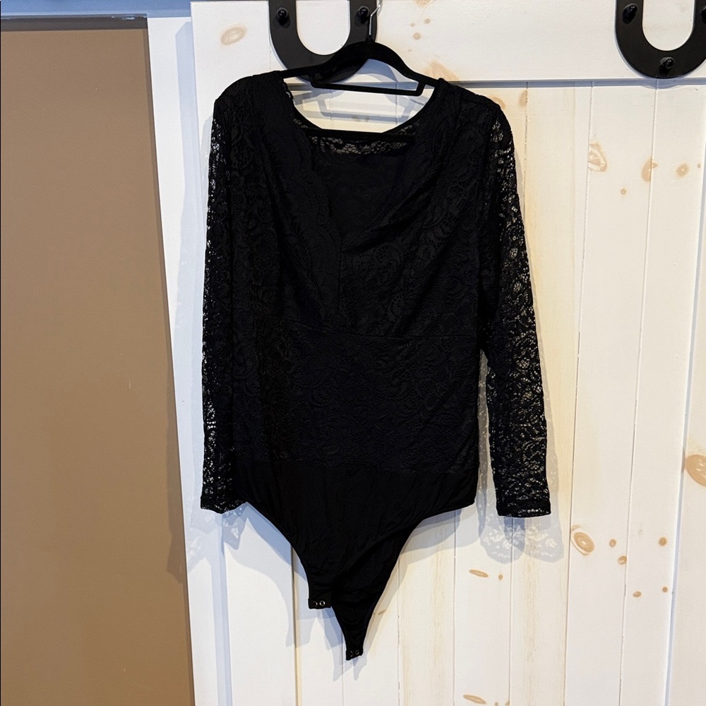 Torrid Black Lace Bodysuit